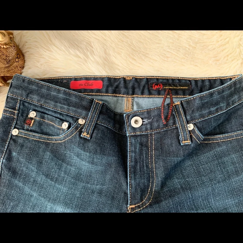 Adriano Goldschmied “The Club” Bootcut Dark Wash Jeans Size 27~EUC~AG logo - Picture 5 of 11